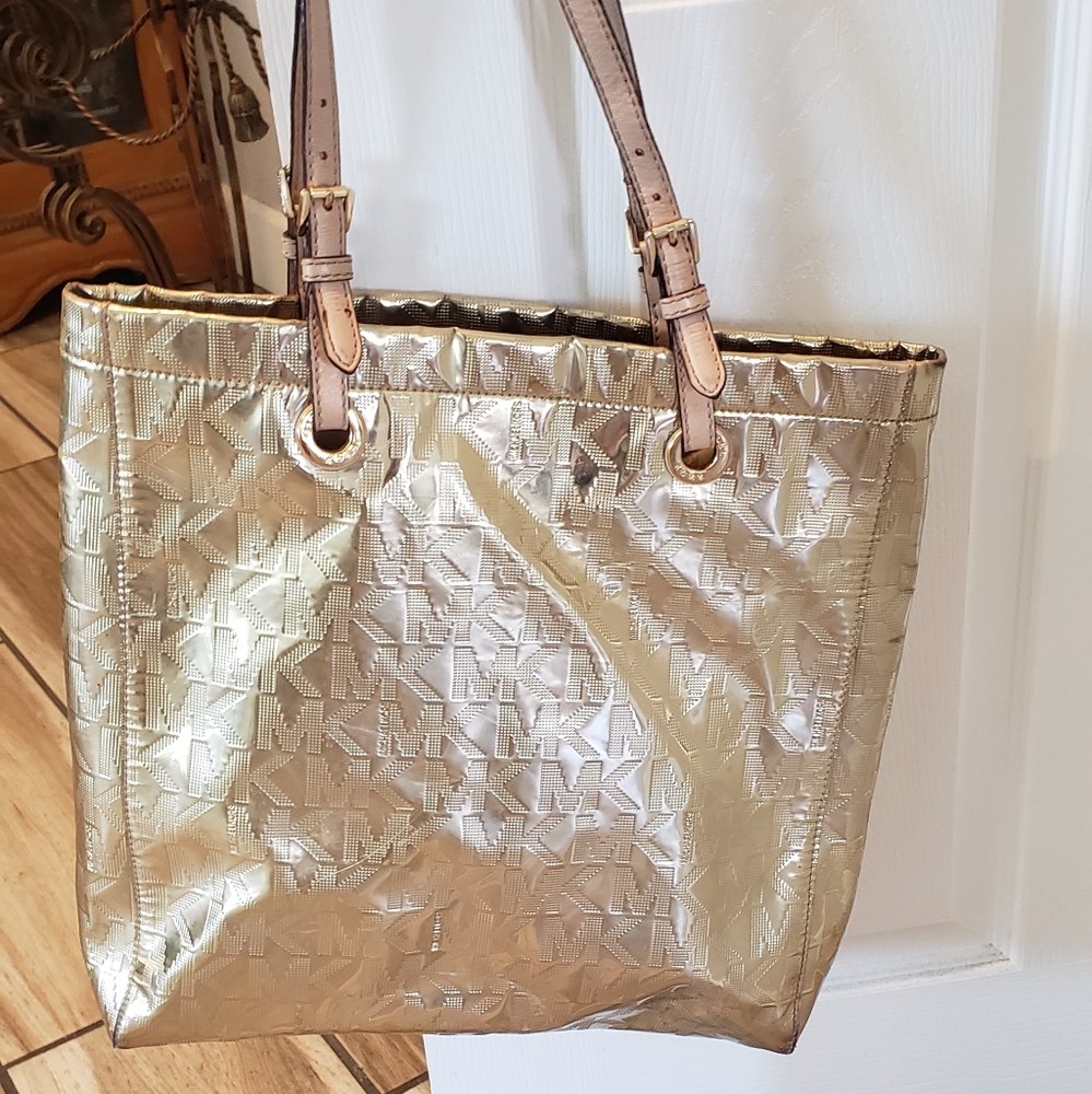 MICHAEL KORS Metallic Gold Purse